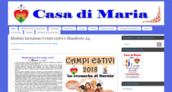 Desktop Screenshot of casadimaria.it